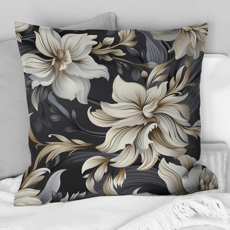  Coussin décoratif en polyester, H 16 po x l 16 po