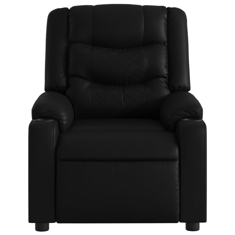 Fauteuil inclinable de massage Vidaxl noir, Noir, Faux Leather