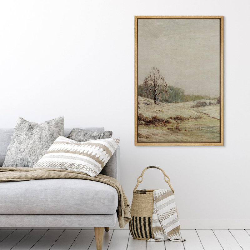 Hiver, solitude, arbre, paysage, paisible, nature, scène, rustique, illustrations, campagne française, H 24 po x l 16 po
