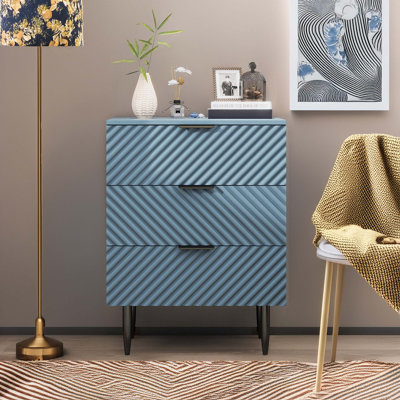 Commode 3 tiroirs Kirstina