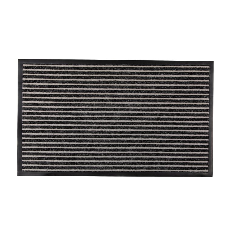 Ebern Designs Alleyn Non-Slip Striped Outdoor Doormat & Reviews