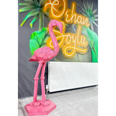 Statue de flamant rose - XL