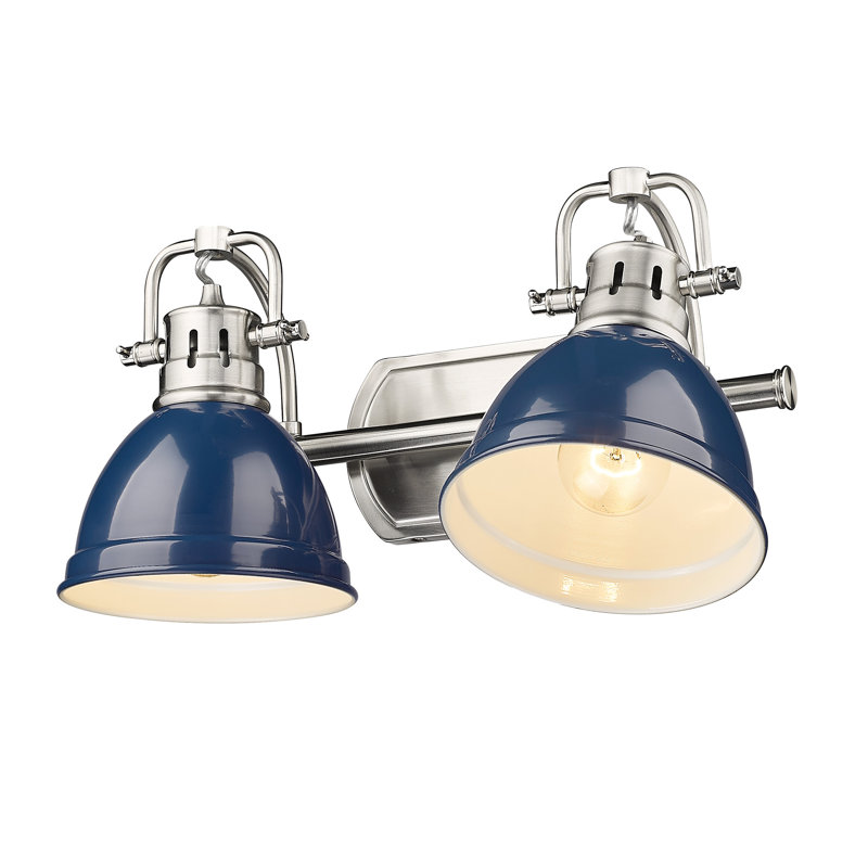 Lyndee 2 - Light Dimmable Vanity Light, Pewter, Navy Blue