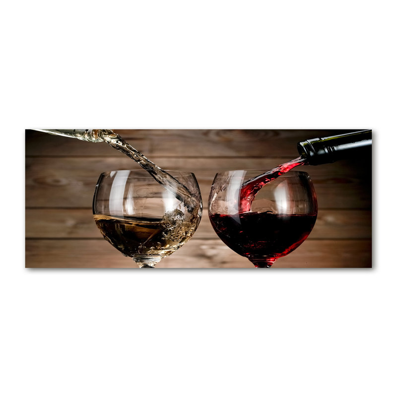 Two Glasses Of Wine - Wrapped Canvas Print