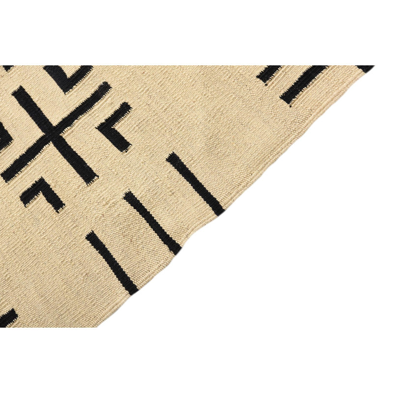 Tapis noir et blanc Newsom