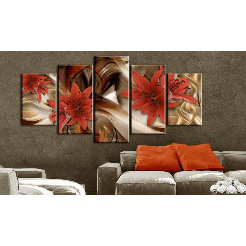 " Flower Nebula " 5 - Pieces, 40" H x 80" W x 0.7" D