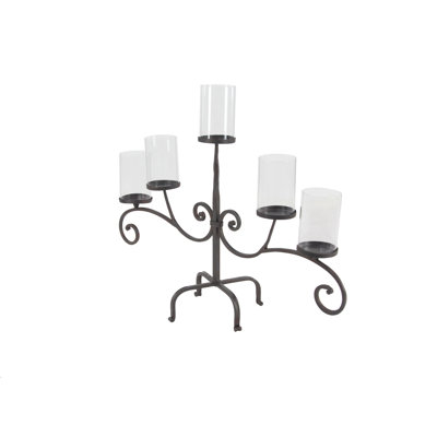 21'' H Metal Tabletop Candelabra
