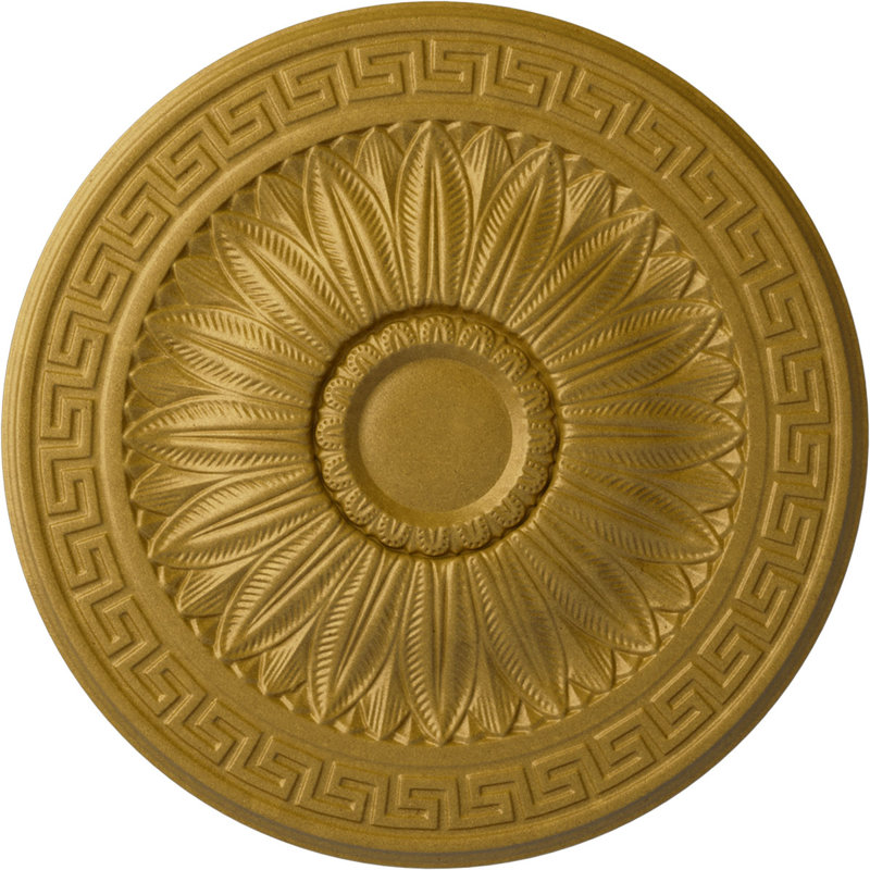 Médaillon de plafond Endurathane Vienna, DE 20 po x P 3 1/2 po x P 1 1/2 po (convient aux auvents jusqu'à 6 1/2 po), finition bronze peinte à la main
