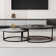 Carbon Steel Nesting Coffee Tables Set - Round Extendable Design with Durable Panel for Living Rooms