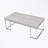 Rectangular Coffee Table with Metal Sled Base