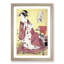 Lady with a Fan by Chobunsai Eishi - Picture Frame Painting Print-55582340-55582343