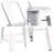 Distressed White Industrial Bar Stool Set - Coastal Vintage Charm-313943976-313943979