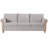 3-Seater Sofa With Wood Frame