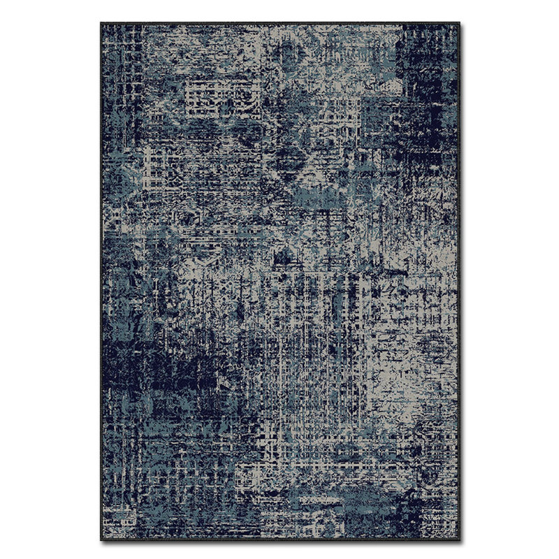 Luxurious Velvet Area Rug, 2.6 x 4.6 Feet, 100% Polyester, 740 g/m² | Non-Slip Felt Dot Underside, Laminated Sponge for Comfort | Easy Machine Washable | Modern Digital Print Design, Perfect for Any Room