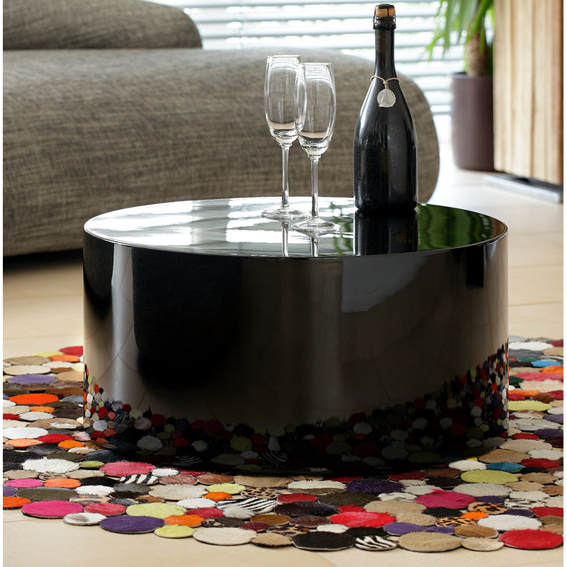 Artur Drum Coffee Table, Black