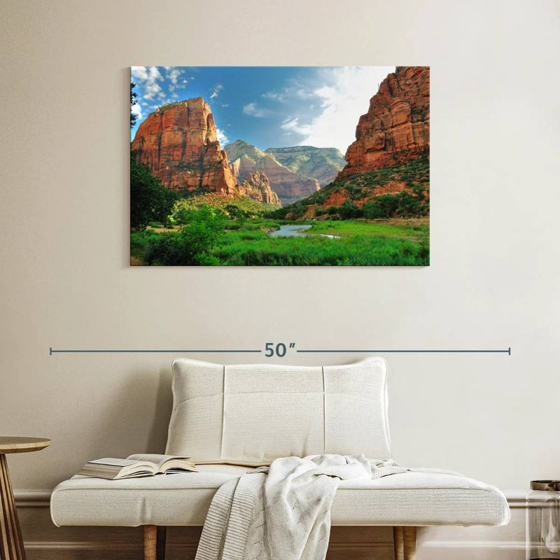 Canyons du parc national Alvord Zion, H 26 po x l 39 po