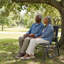Banc oscillant à double assise et chaise berçante