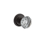 Ellipse Passage Door Knob with Traditional Round Rose