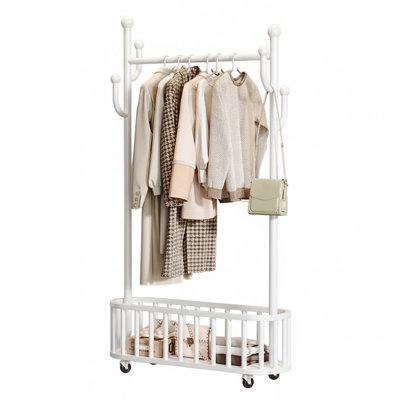 80cm Rolling Clothing Rack