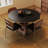 Black Round Sintered Stone Dining table-611917483