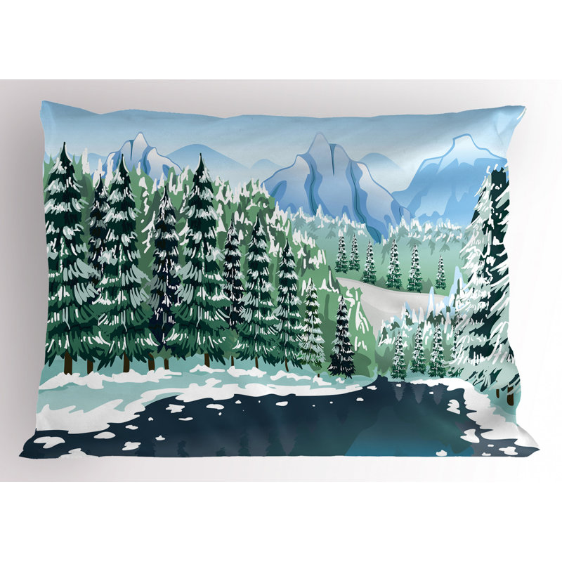Mountain Polyester Sham Set, Twin