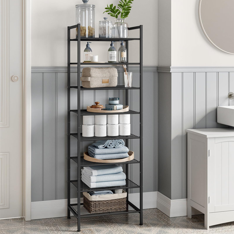 16 Pair Shoe Rack, Black