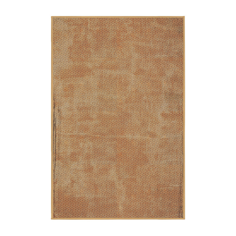 Tapis brun tissé à la machine, Rectangle 6 pi x 9 pi