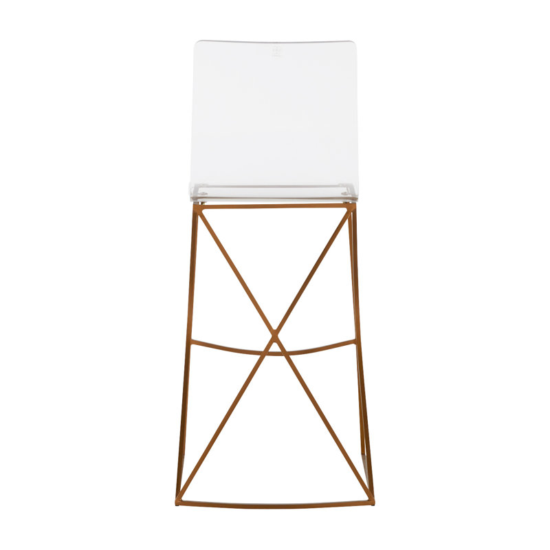 Johnson Stool, Antique Gold, Bar Stool (30" Seat Height)