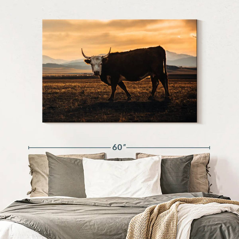 Brampt Looking Bull, 34" H x 51" W