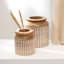 Vase décoratif en bois 1pc pour salon - 1 x 11 po