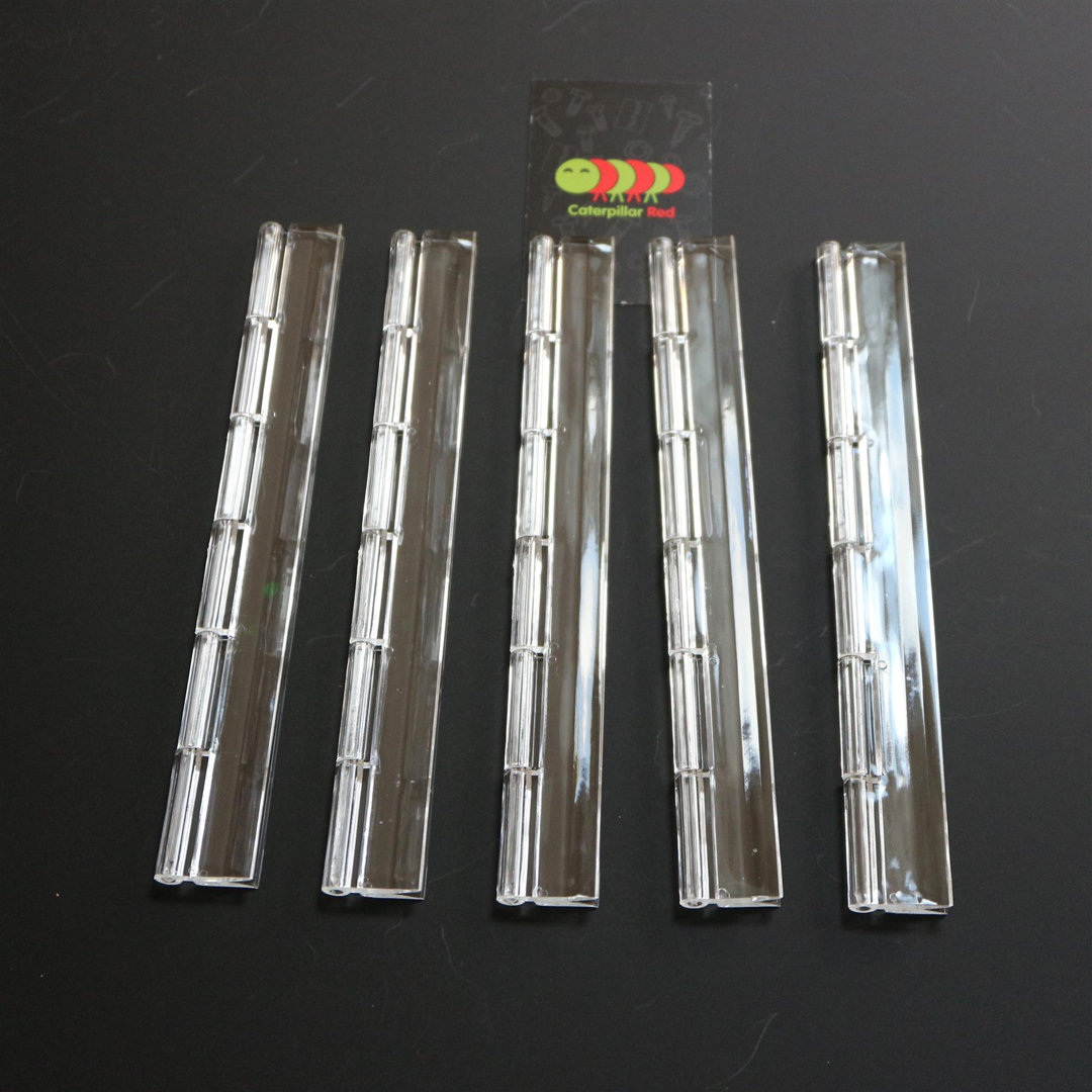 Transparent Clear Plastic Acrylic 200mm Continuous Piano Hinge Hinges