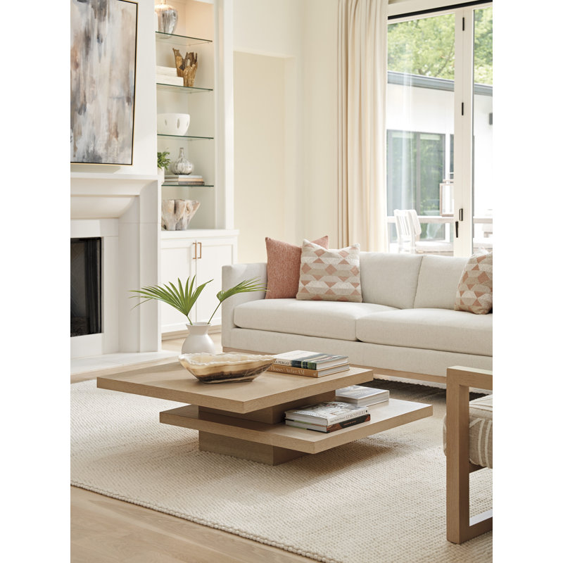 Table basse à piédestal avec rangement Sunset Key