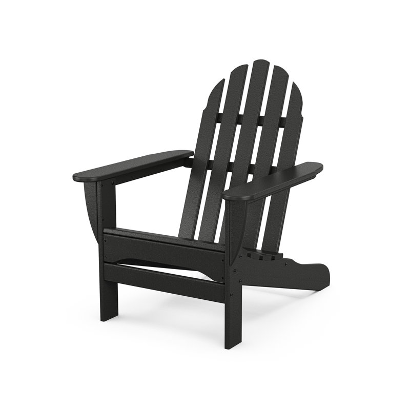 Chaise Adirondack POLYWOOD x Sol 72 Jamarion, Noir, noir, noir, noir