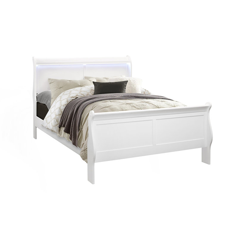 Bed With Led, White