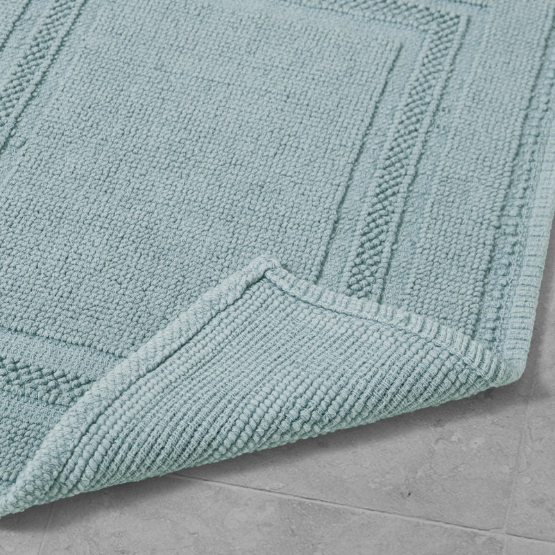 Bath Rug, Washed Aqua, 17" W x 24" L