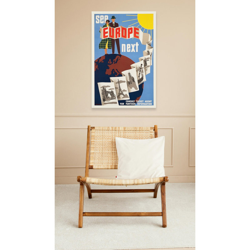 See Europe Next Vintage Travel Poster 24x36