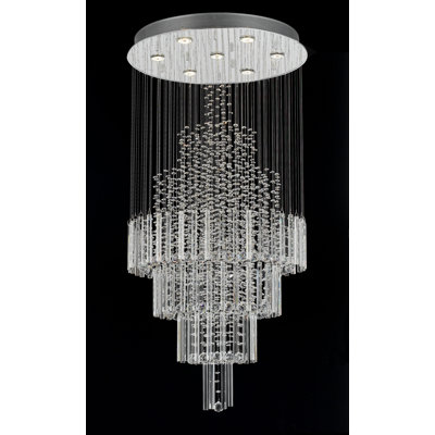 Glass/Crystal Semi Flush Mount
