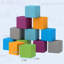 Multicolore, 12 blocs de construction en mousse, 7,75 po x 7,75 po x 7,75 po, 12 à 36 mois, blocs de jeu recouverts de polyuréthane