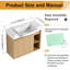 Meuble-lavabo simple Marnar 28 po avec comptoir en céramique, meuble-lavabo mural avec lavabo en céramique-1676833062-1676833063