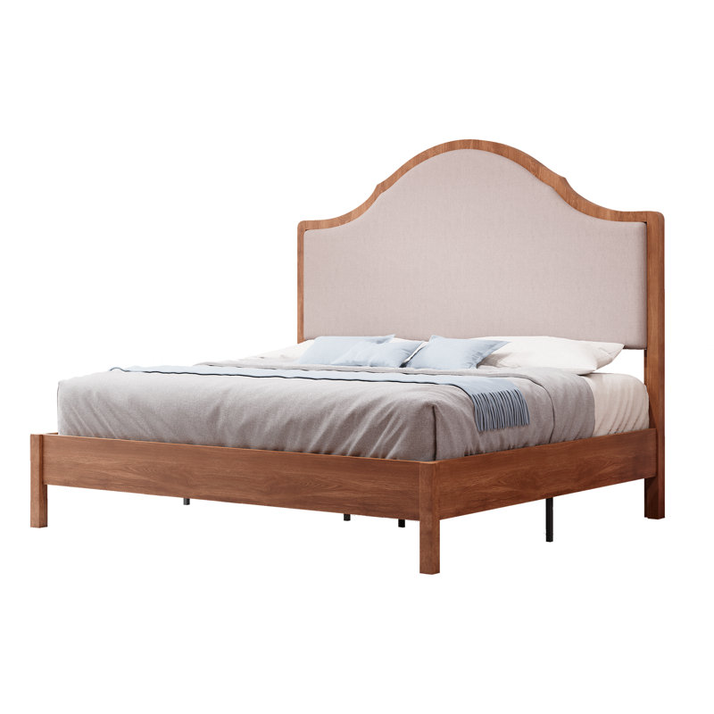 Traditional Upholstered Sleigh Bed