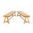Outdoor Dining Benches (Set of 2), Contemporary Acacia Wood Patio Bench with Teak Finish - All-Weather Garden, Deck, Poolside Seating (Original SKU:74464.00)