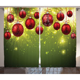 Polyester Semi Sheer Curtain Pair