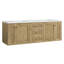 Laurent 72" Double Vanity, Light Natural Oak W/FreePower Wireless Charger-312257054-317726711