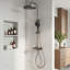 Wall-Mount Bathroom Piano-Key Panel Shower System Set