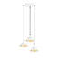 Luminaire suspendu en forme de dôme à 3 lumières Excalibur-246014752