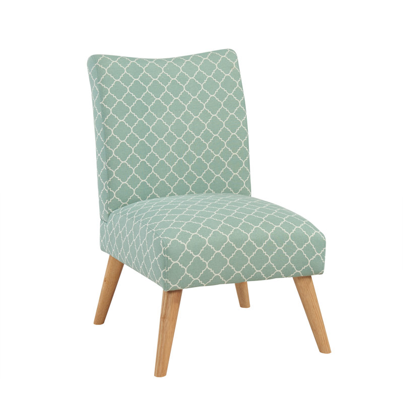 Fauteuil de chambre Beachmont, Treillis turquoise
