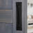 Ageless Iron Complete Barn Door Kit with Roller Grip and Flush Pull in Black Iron