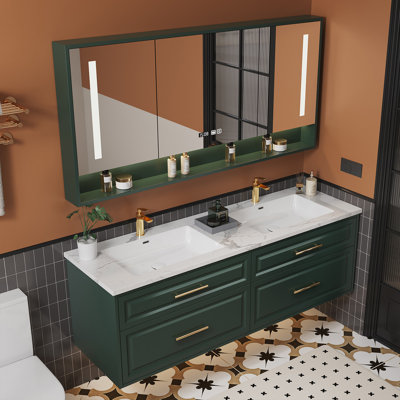Armoire de salle de bain rétro