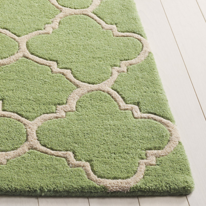 Tapis en laine touffeté à la main Carolene, Rectangle de 5 pi x 8 pi