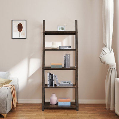 5-Tier Shelves, Bookshelf, Storage Rack, Ladder Shelf by 17 Stories